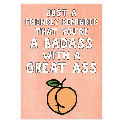 Badass With A Great Ass Card