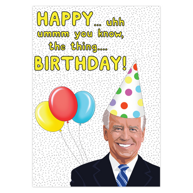 Forgetful Joe Birthday Card
