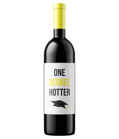 One Degree Hotter Wine Label