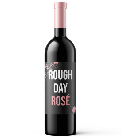 Rough Day Rosé Wine Label